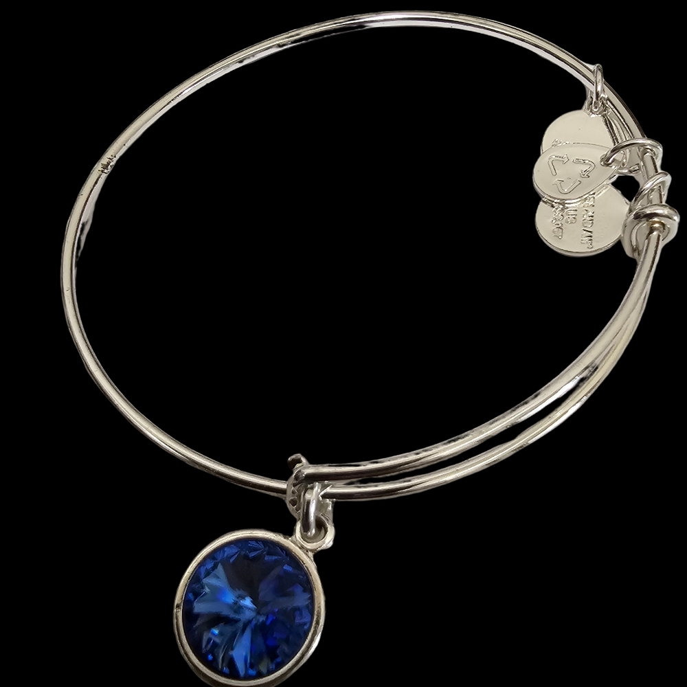 Alex and Ani December Birthstone Silver Bracelet